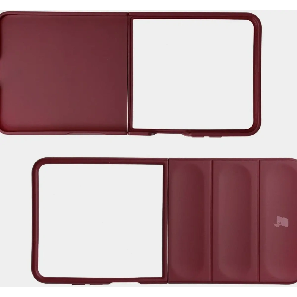 Pancerne etui Bizon Case Tur do Samsung Galaxy Z Flip7 burgundowe