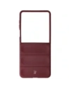 Pancerne etui Bizon Case Tur do Samsung Galaxy Z Flip7 burgundowe