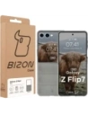 Pancerne etui Bizon Case Tur do Samsung Galaxy Z Flip7 szare