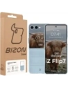 Pancerne etui Bizon Case Tur do Samsung Galaxy Z Flip7 błękitne