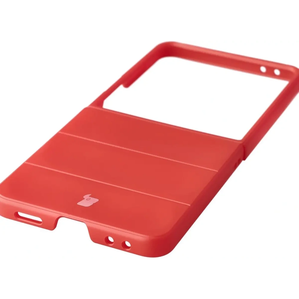 Pancerne etui Bizon Case Tur do Samsung Galaxy Z Flip7 czerwone