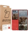Pancerne etui Bizon Case Tur do Samsung Galaxy Z Flip7 czerwone