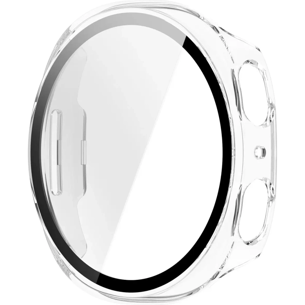 Etui ze szkłem do zegarka Bizon Case+Glass Watch do Samsung Samsung Galaxy Watch 8 44mm przeźroczyste