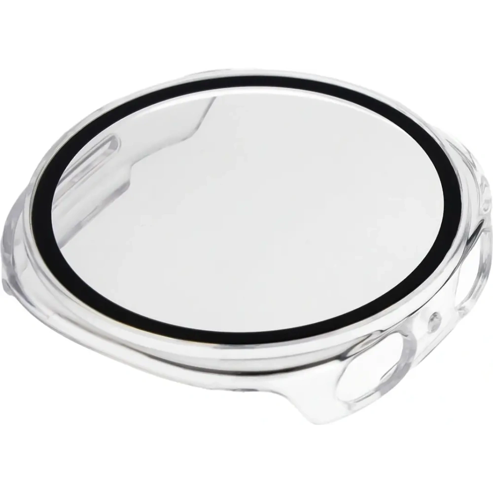 Etui ze szkłem do zegarka Bizon Case+Glass Watch do Samsung Samsung Galaxy Watch 8 44mm przeźroczyste