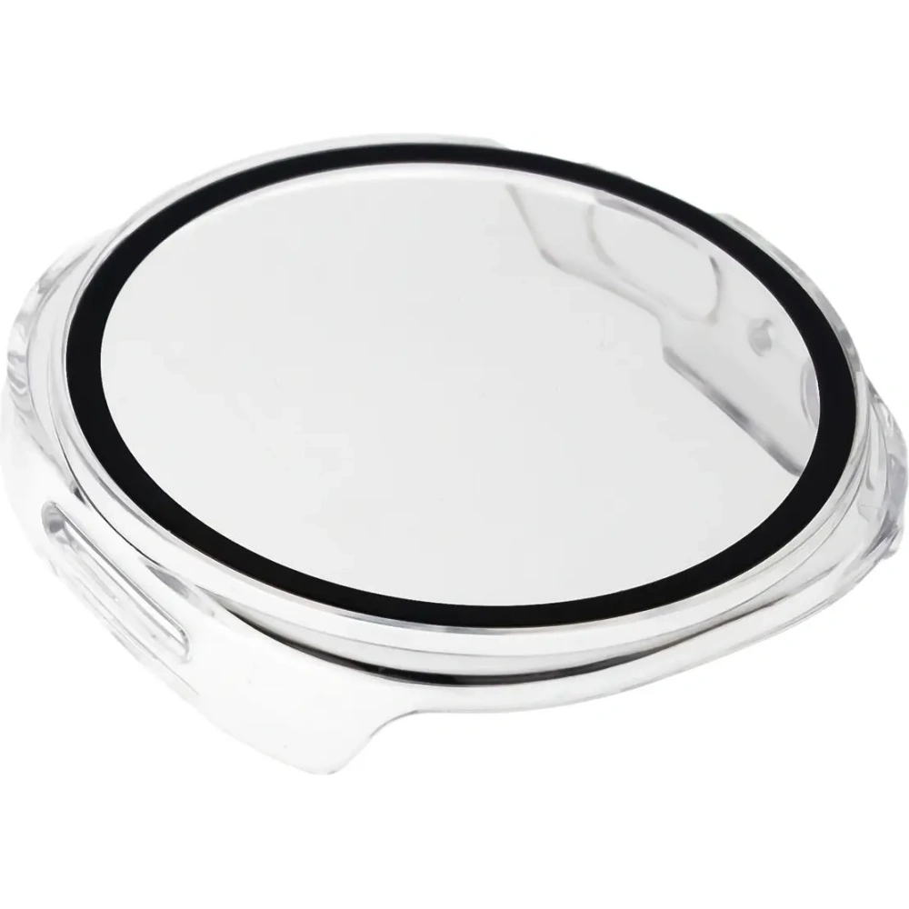 Etui ze szkłem do zegarka Bizon Case+Glass Watch do Samsung Samsung Galaxy Watch 8 44mm przeźroczyste