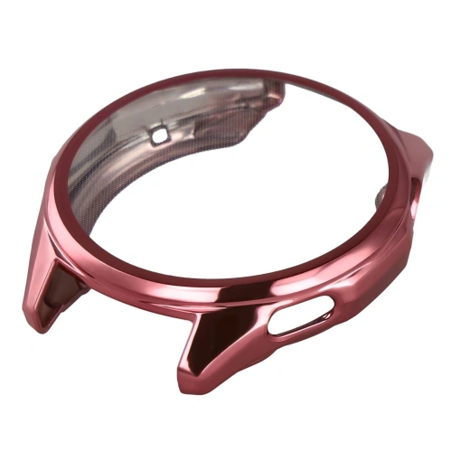 Etui z osłoną ekranu Bizon Case Watch Felipe do Huawei Watch GT6 46 mm różowe