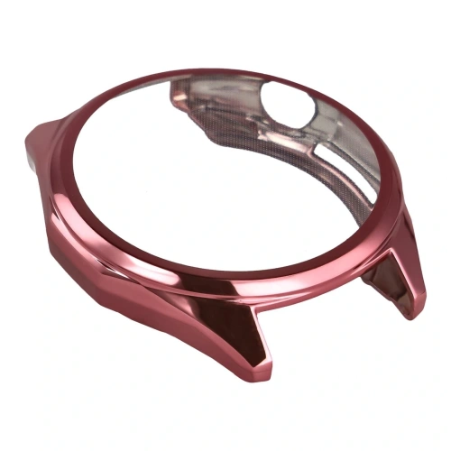 Etui z osłoną ekranu Bizon Case Watch Felipe do Huawei Watch GT6 46 mm różowe