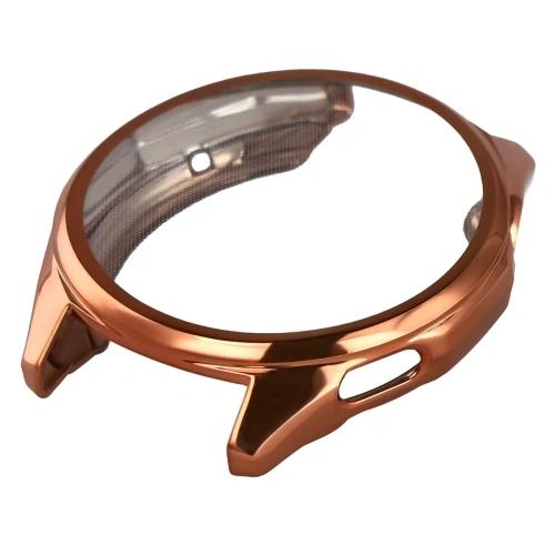 Etui z osłoną ekranu Bizon Case Watch Felipe do Huawei Watch GT6 46 mm różowozłote