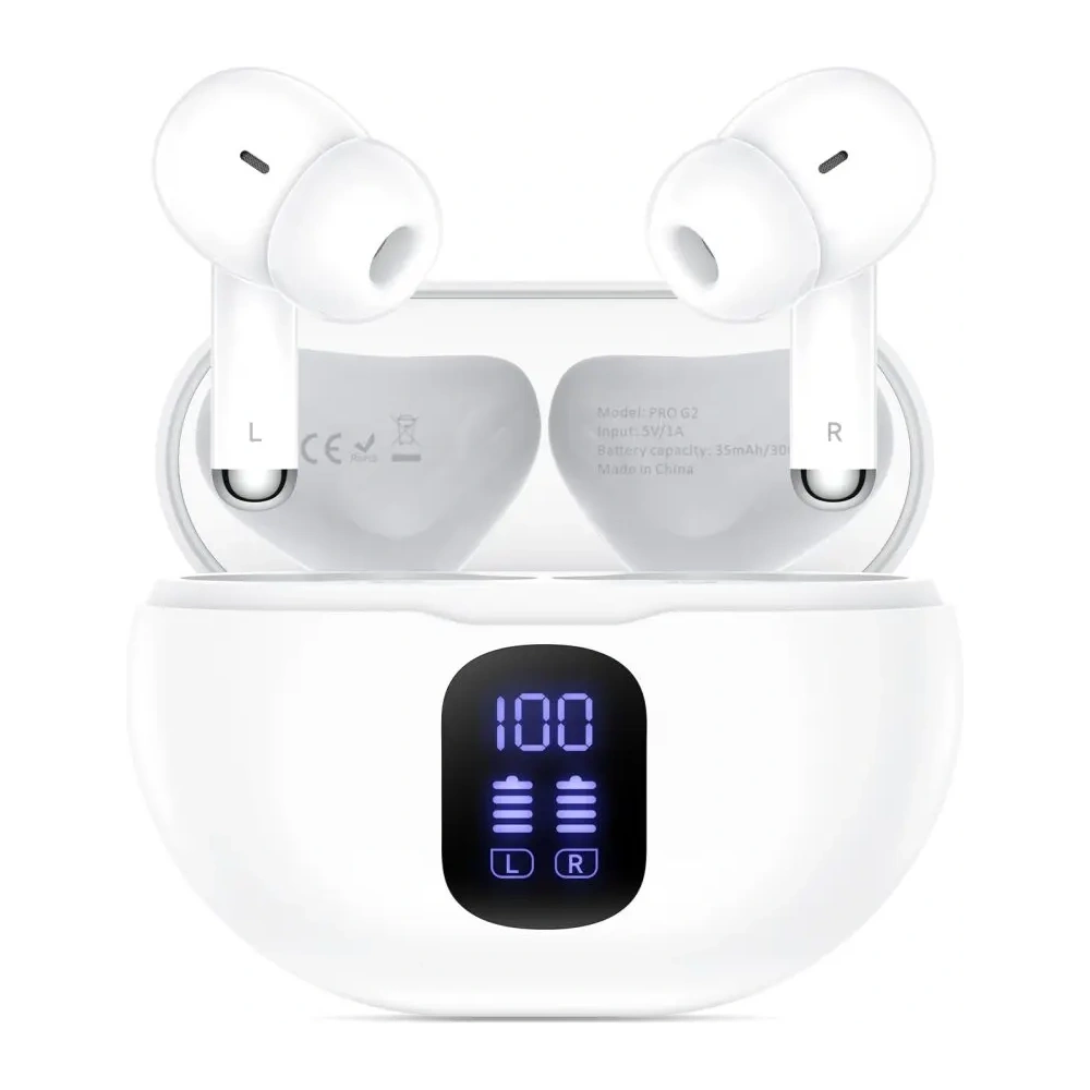 Słuchawki bezprzewodowe dokanałowe Tech-Protect UltraBoost TWS Earphone Pro G2 White