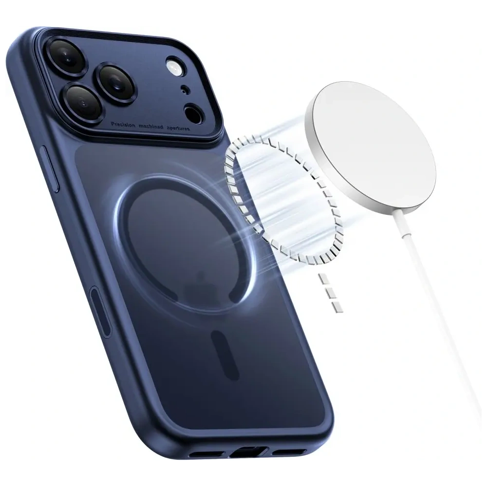 Etui Tech-Protect Magpeak MagSafe CC do Apple iPhone 17 Pro Matte Deep Blue