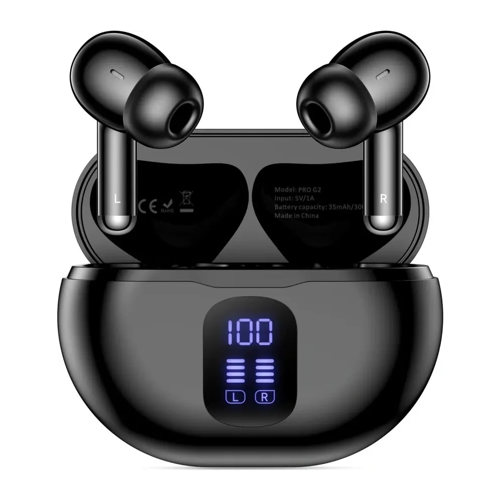 Bezprzewodowe słuchawki dokanałowe Tech-Protect Ultraboost TWS Earphone Pro G2 Black