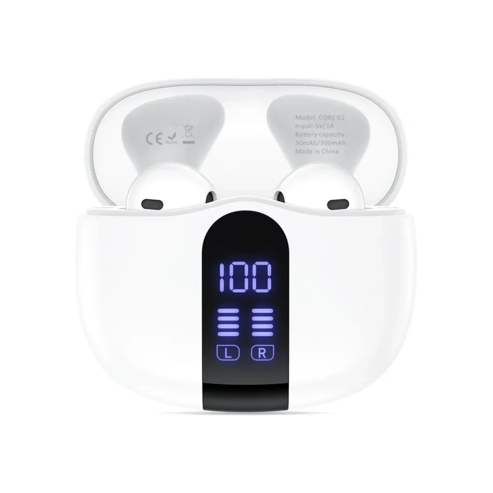 Bezprzewodowe słuchawki douszne Tech-Protect Ultraboost TWS Earphone Core G2 White