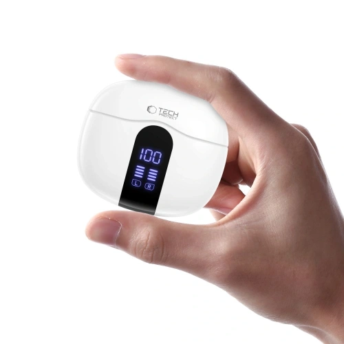 Bezprzewodowe słuchawki douszne Tech-Protect Ultraboost TWS Earphone Core G2 White