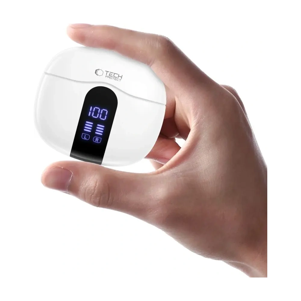 Bezprzewodowe słuchawki douszne Tech-Protect Ultraboost TWS Earphone Core G2 White