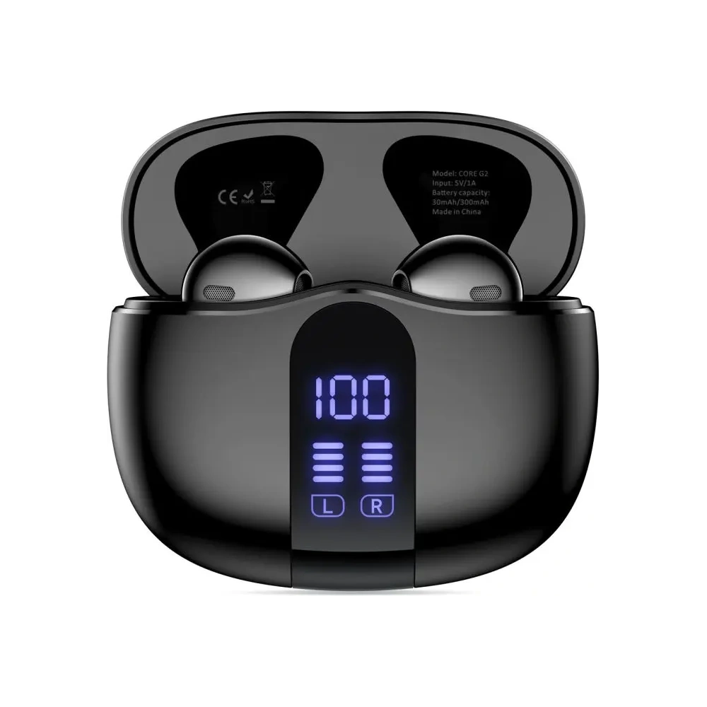 Bezprzewodowe słuchawki douszne Tech-Protect Ultraboost TWS Earphone Core G2 Balck