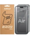 Prywatyzujące szkło hartowane Bizon Glass Edge Shadow do Apple iPhone Air przyciemniane z czarną ramką