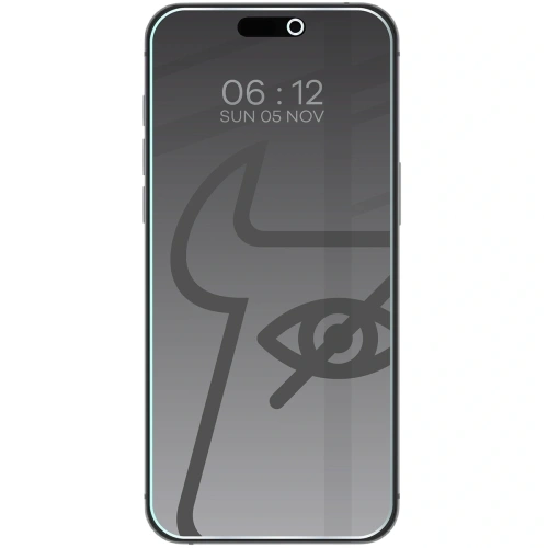 Prywatyzujące szkło hartowane Bizon Glass Clear Shadow do Apple iPhone 17 Pro Max przyciemniane
