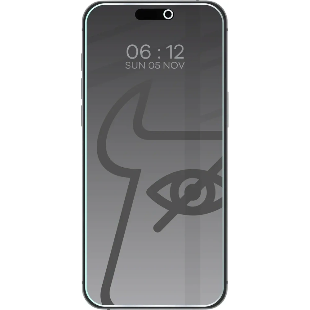 Prywatyzujące szkło hartowane Bizon Glass Clear Shadow do Apple iPhone 17 Pro Max przyciemniane