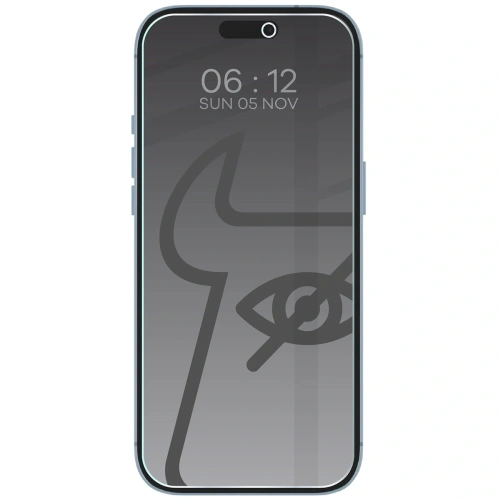 Prywatyzujące szkło hartowane Bizon Glass Clear Shadow do Apple iPhone Air przyciemniane
