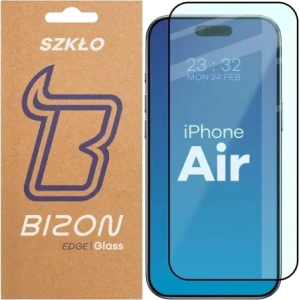 Szkło hartowane Bizon Glass Edge 2 do Apple iPhone Air czarna ramka