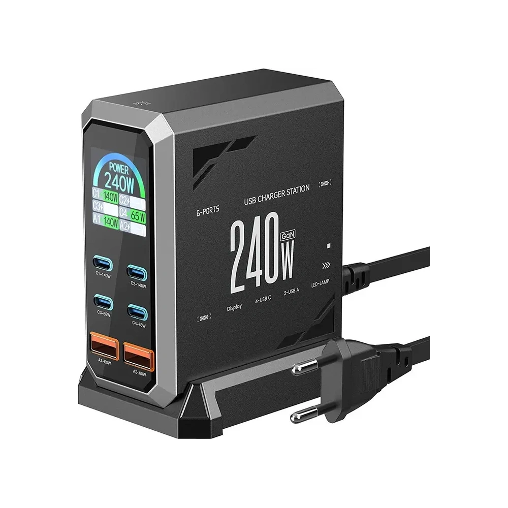 Ładowarka sieciowa Blitzwolf BW-S31 2xUSB-A, 4xUSB-C, PD, 240W