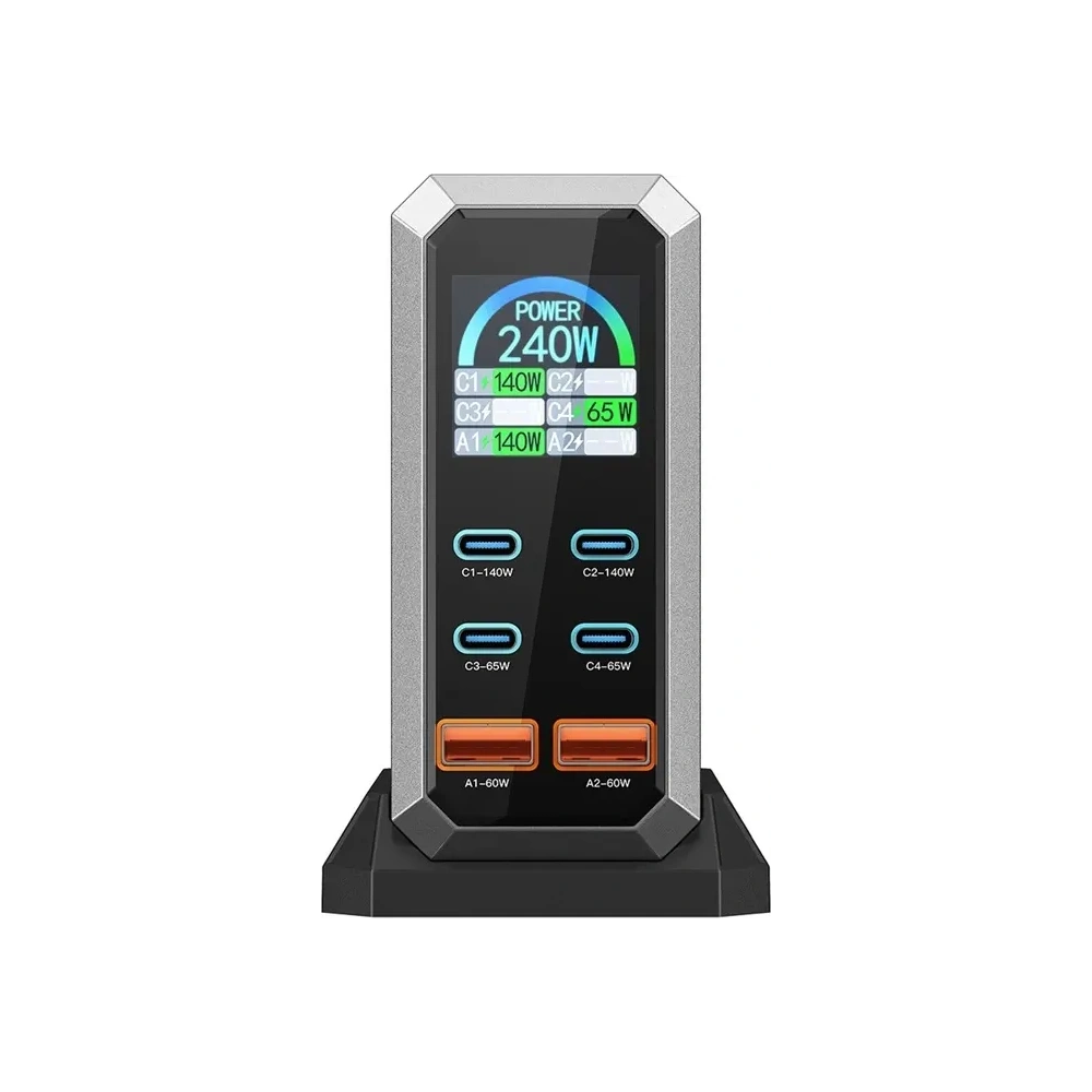 Ładowarka sieciowa Blitzwolf BW-S31 2xUSB-A, 4xUSB-C, PD, 240W