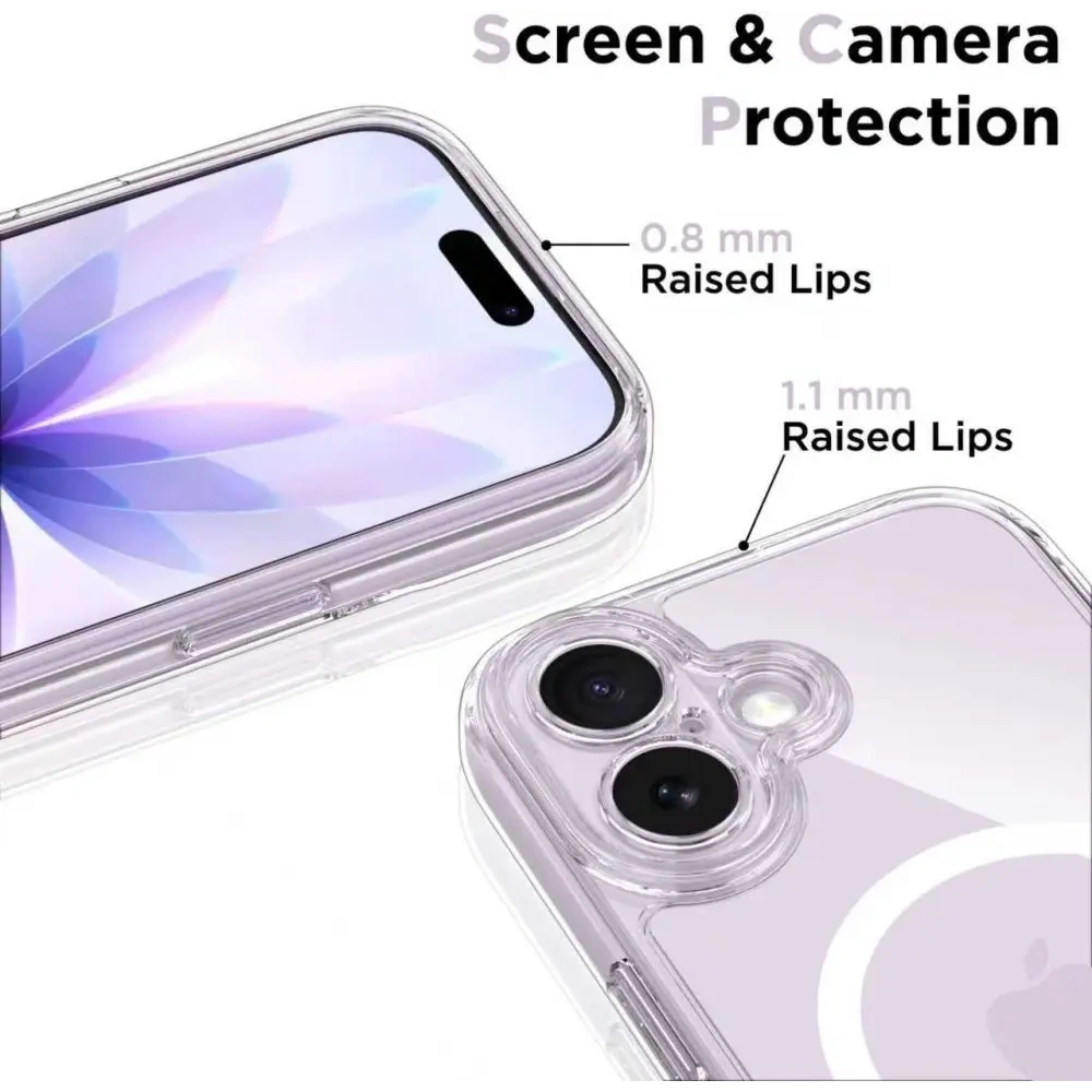 Etui Tech-Protect Magpeak MagSafe CC do Apple iPhone 17 Clear