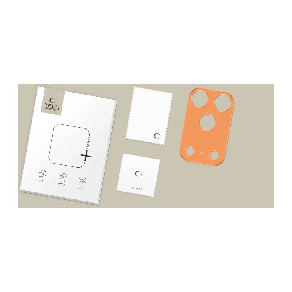 Osłona aparatu Tech-Protect Camalloy Fit+ do Apple iPhone 17 Pro Cosmic Orange