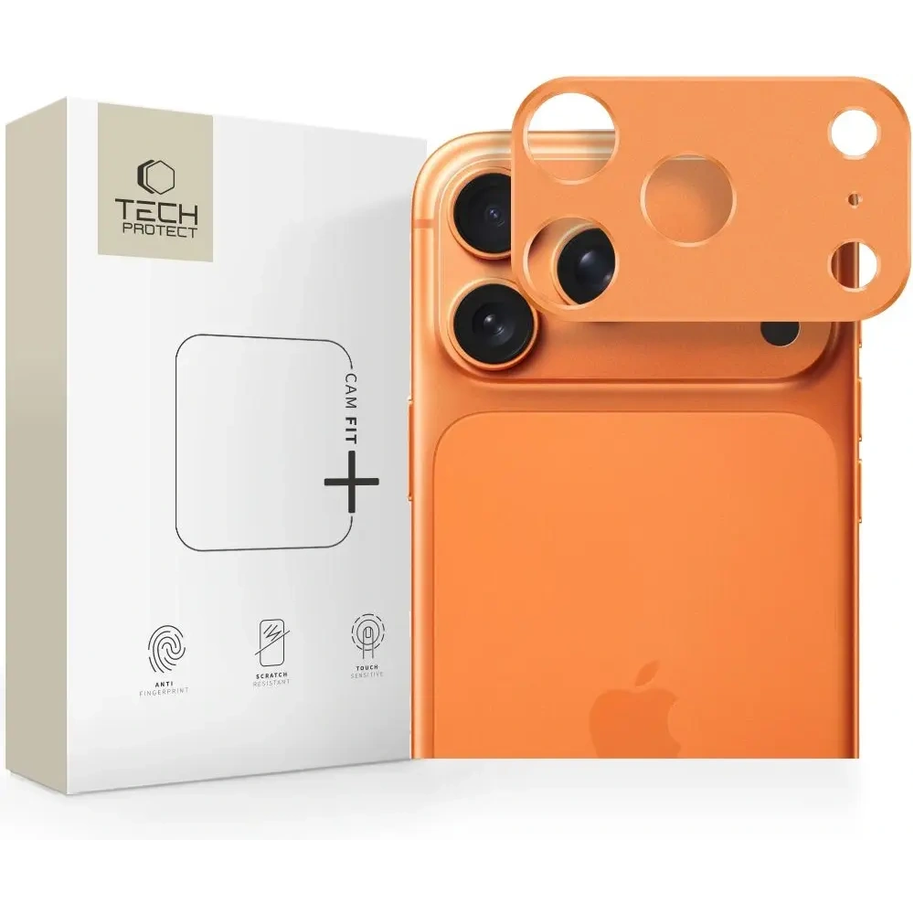 Osłona aparatu Tech-Protect Camalloy Fit+ do Apple iPhone 17 Pro Max Cosmic Orange