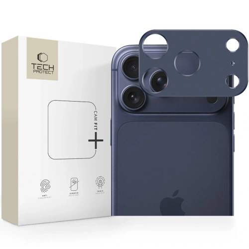 Osłona aparatu Tech-Protect Camalloy Fit+ do Apple iPhone 17 Pro Max Deep Blue Osłona aparatu Tech-Protect Camalloy Fit+ do Apple iPhone 17 Pro Max Deep Blue
