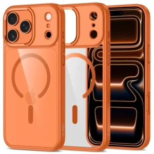 Etui Tech-Protect MagMat MagSafe do Apple iPhone 17 Pro Max Cosmic Orange/clear