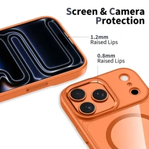 Etui Tech-Protect MagMat MagSafe do Apple iPhone 17 Pro Max Cosmic Orange/clear