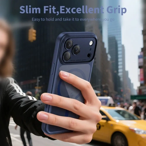 Etui Tech-Protect Magpeak MagSafe CC do Apple iPhone 17 Pro Deep Blue/clear Etui Tech-Protect Magpeak MagSafe CC do Apple iPhone 17 Pro Deep Blue/clear