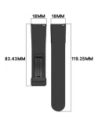 Silikonowy pasek Bizon Strap Watch Silicone L do Quick Release 18mm czarny