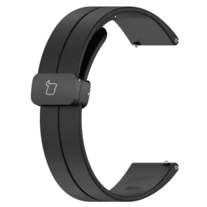 Silikonowy pasek Bizon Strap Watch Silicone L do Quick Release 18mm czarny