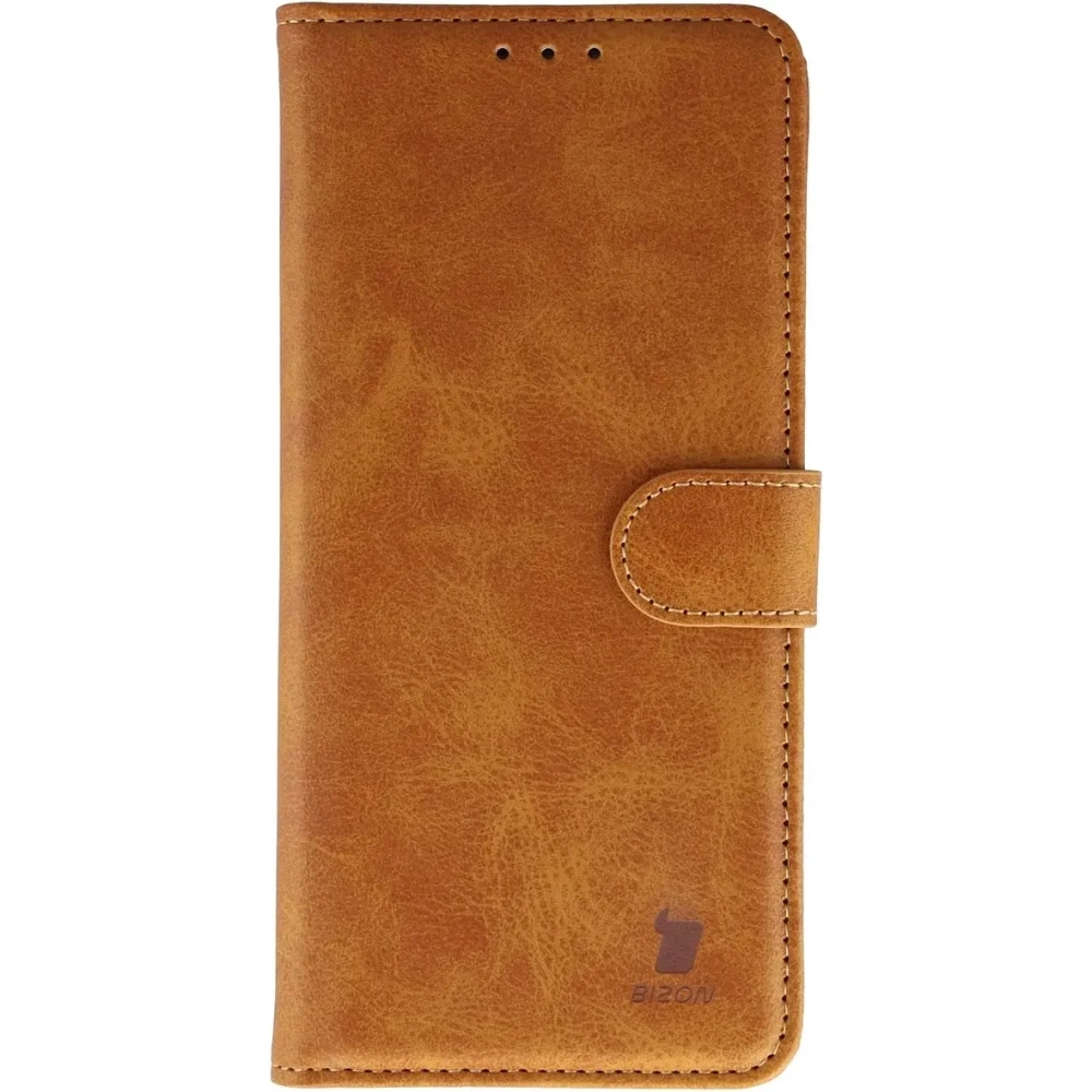 Etui z klapką Bizon Case Pocket do Xiaomi 15T Pro brązowe