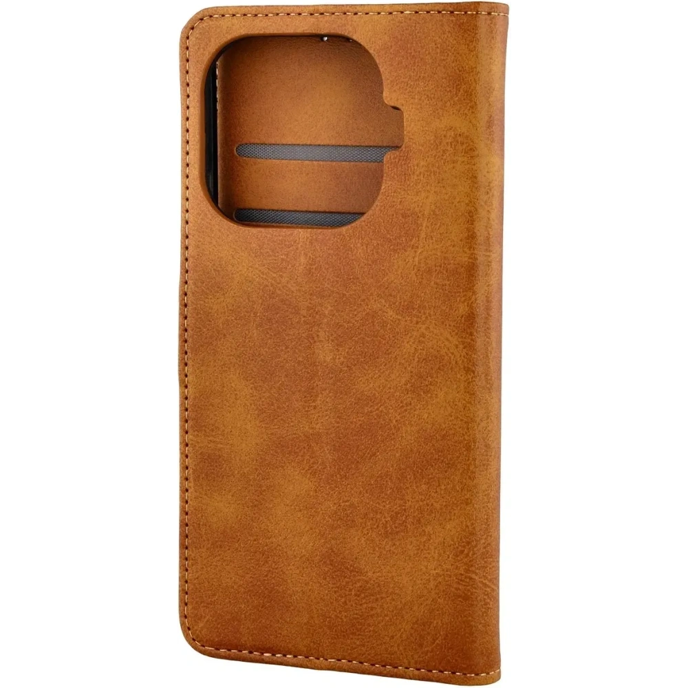 Etui z klapką Bizon Case Pocket do Xiaomi 15T Pro brązowe