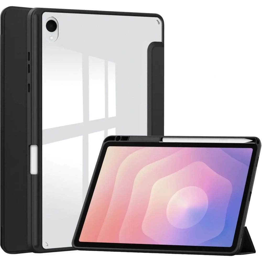 Etui z klapką Bizon Case Tab Clear Matt do Samsung Galaxy Tab S11 czarne