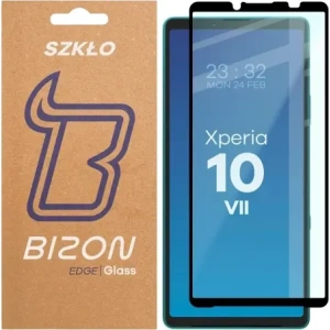 Szkło hartowane Bizon Glass Edge 2 do Sony Xperia 10 VII czarna ramka Szkło hartowane Bizon Glass Edge 2 do Sony Xperia 10 VII czarna ramka