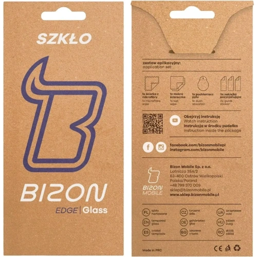 Szkło hartowane Bizon Glass Edge 2 do Sony Xperia 10 VII czarna ramka