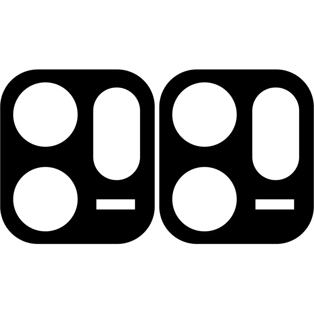 Szkło na aparat Bizon Glass Lens do Oppo Reno 14 F / FS [2 PACK]