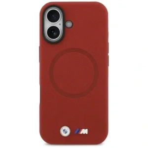 Etui BMW M FW Metal Logo MagSafe do Apple iPhone 17 czerwony
