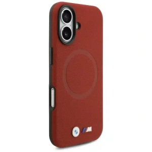 Etui BMW M FW Metal Logo MagSafe do Apple iPhone 17 czerwony