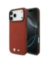 Etui BMW M FW Metal Logo MagSafe do Apple iPhone 17 Pro Max czerwony