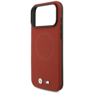 Etui BMW M FW Metal Logo MagSafe do Apple iPhone 17 Pro Max czerwony