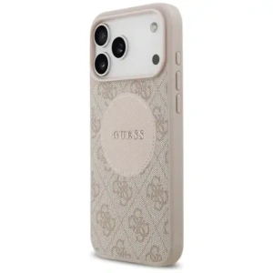 Etui Guess 4G Circle Classic Logo MagSafe do Apple iPhone 17 Pro Max różowy