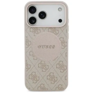 Etui Guess 4G Circle Classic Logo MagSafe do Apple iPhone 17 Pro Max różowy