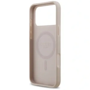 Etui Guess 4G Circle Classic Logo MagSafe do Apple iPhone 17 Pro Max różowy