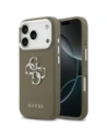 Etui Guess Grained Big 4G Classic Logo do Apple iPhone 17 Pro brązowy