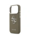 Etui Guess Grained Big 4G Classic Logo do Apple iPhone 17 Pro brązowy